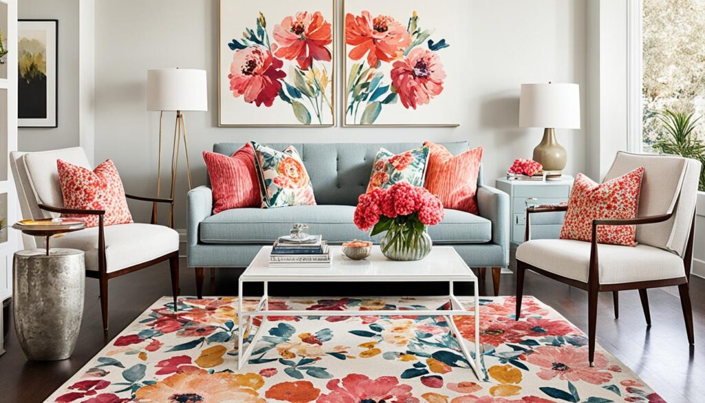 Decorating with floral patterns