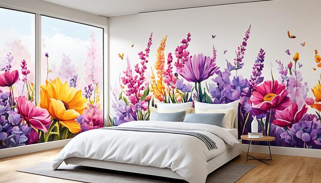 Floral Murals in Interior Design