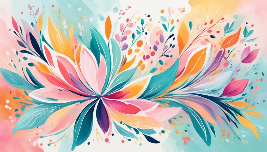 Mixing Floral Paintings with Abstract Decor